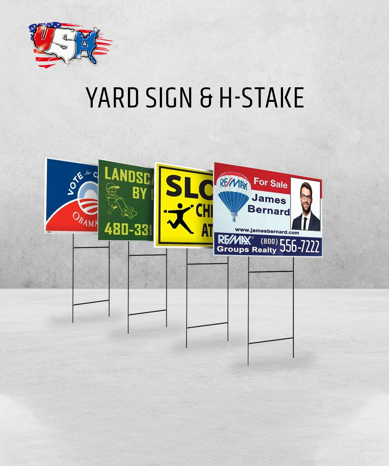 Yard Sign & H-Stake