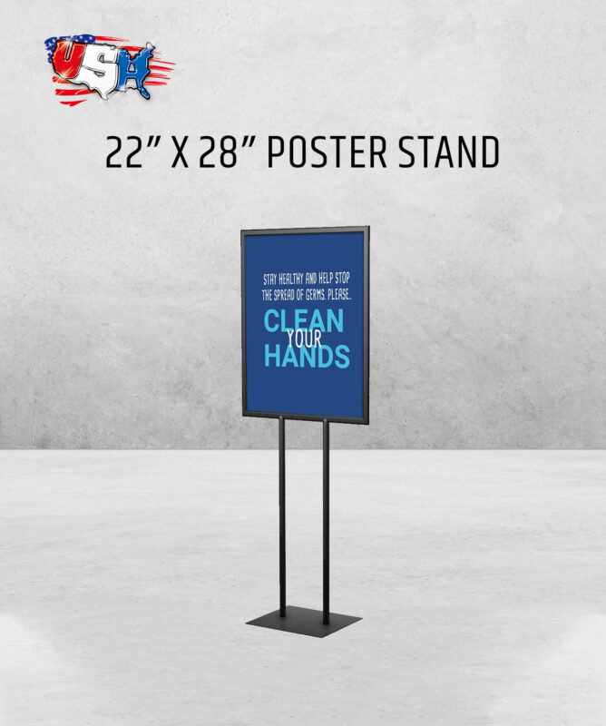 22″ x 28″ Poster Stand USA Printing & Signs