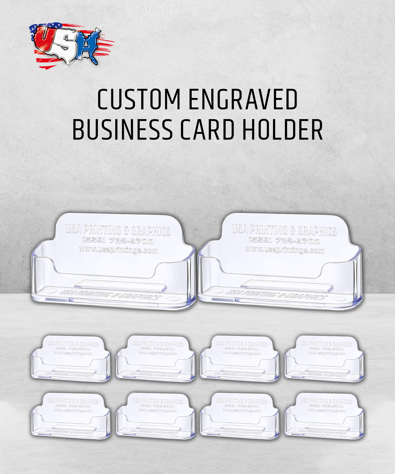 Custom Engraved Business Card Holder