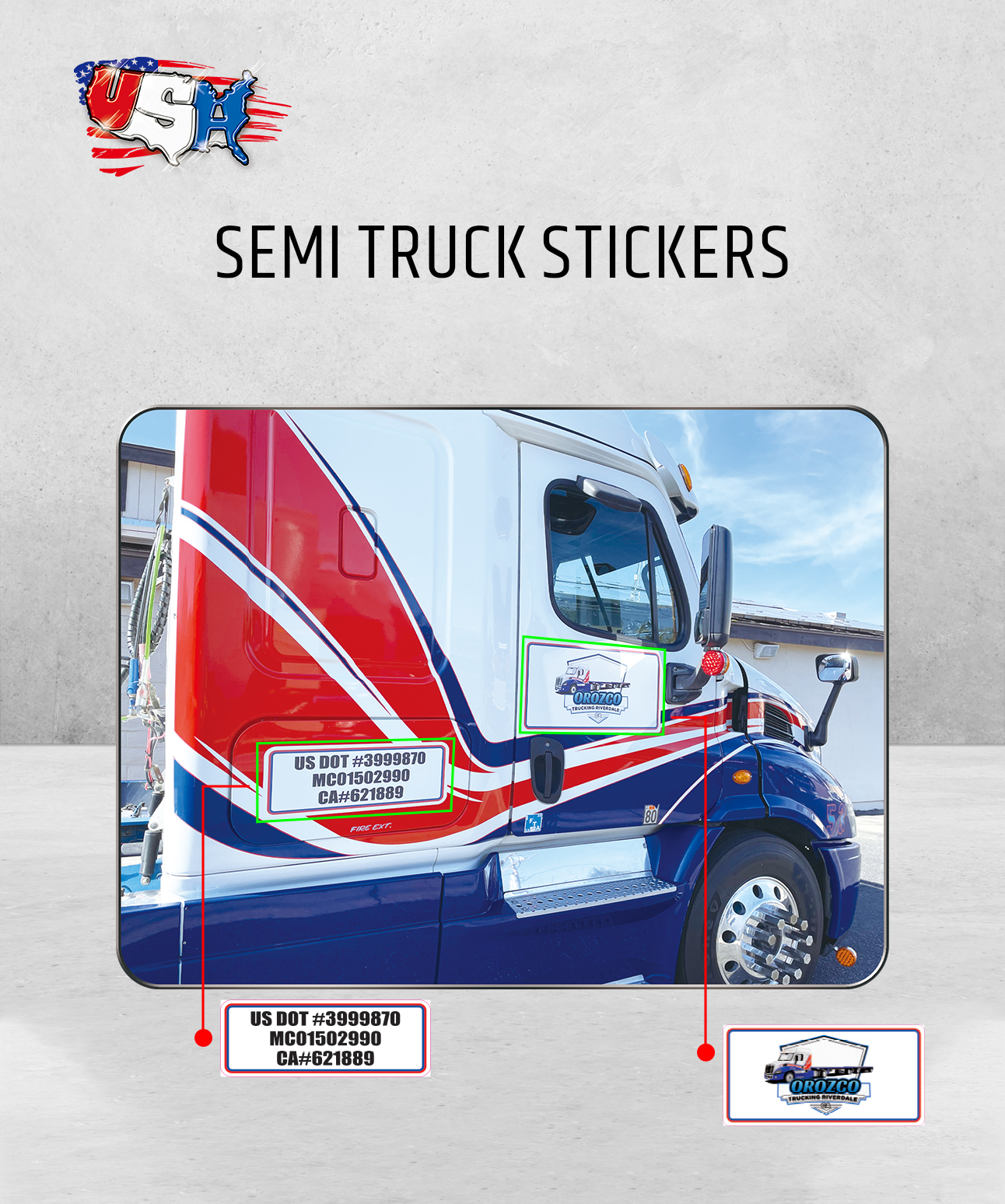 Semi Truck Stickers